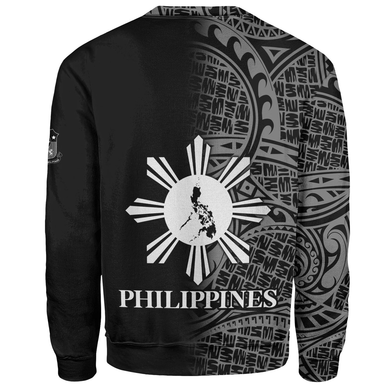 Philippines Filipinos Custom Personalised Sweatshirt Filipinos Sun And Map Half Style