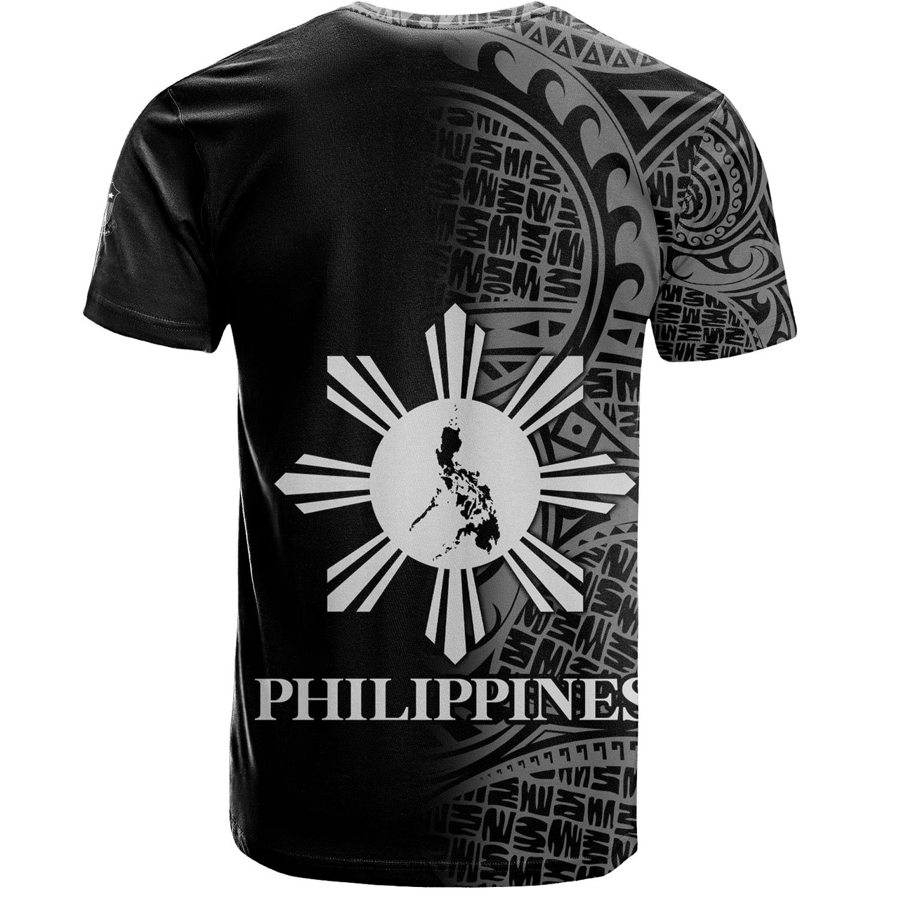 Philippines Filipinos Custom Personalised T-Shirt Filipinos Sun And Map Half Style