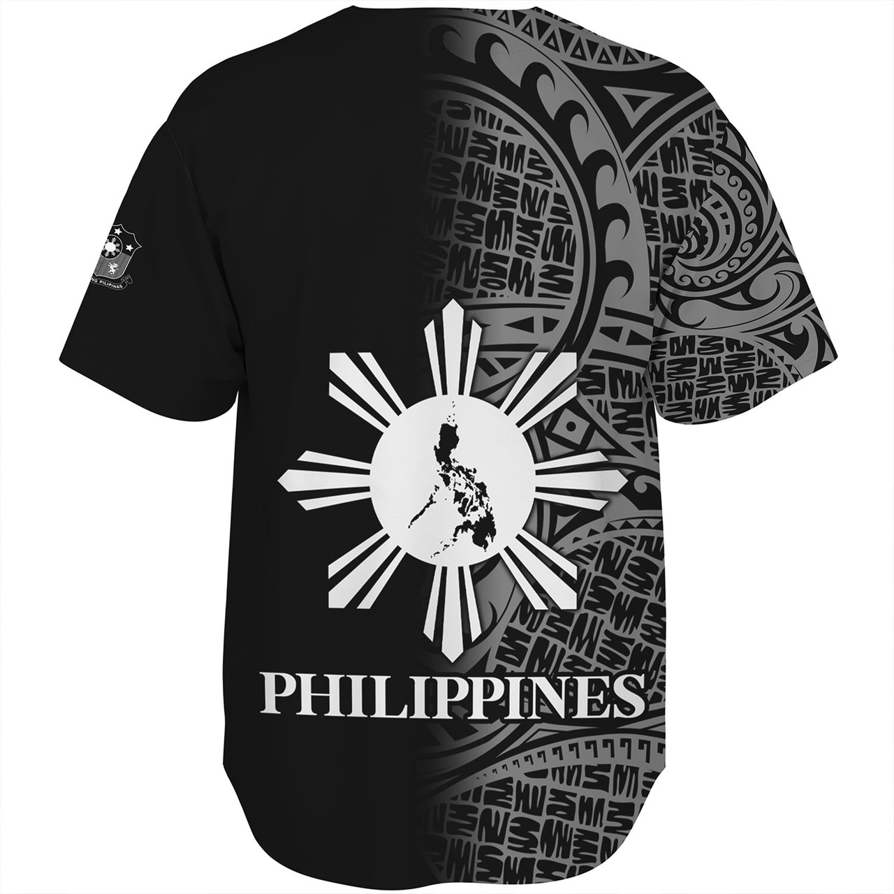 Philippines Filipinos Custom Personalised Baseball Shirt Filipinos Sun And Map Half Style