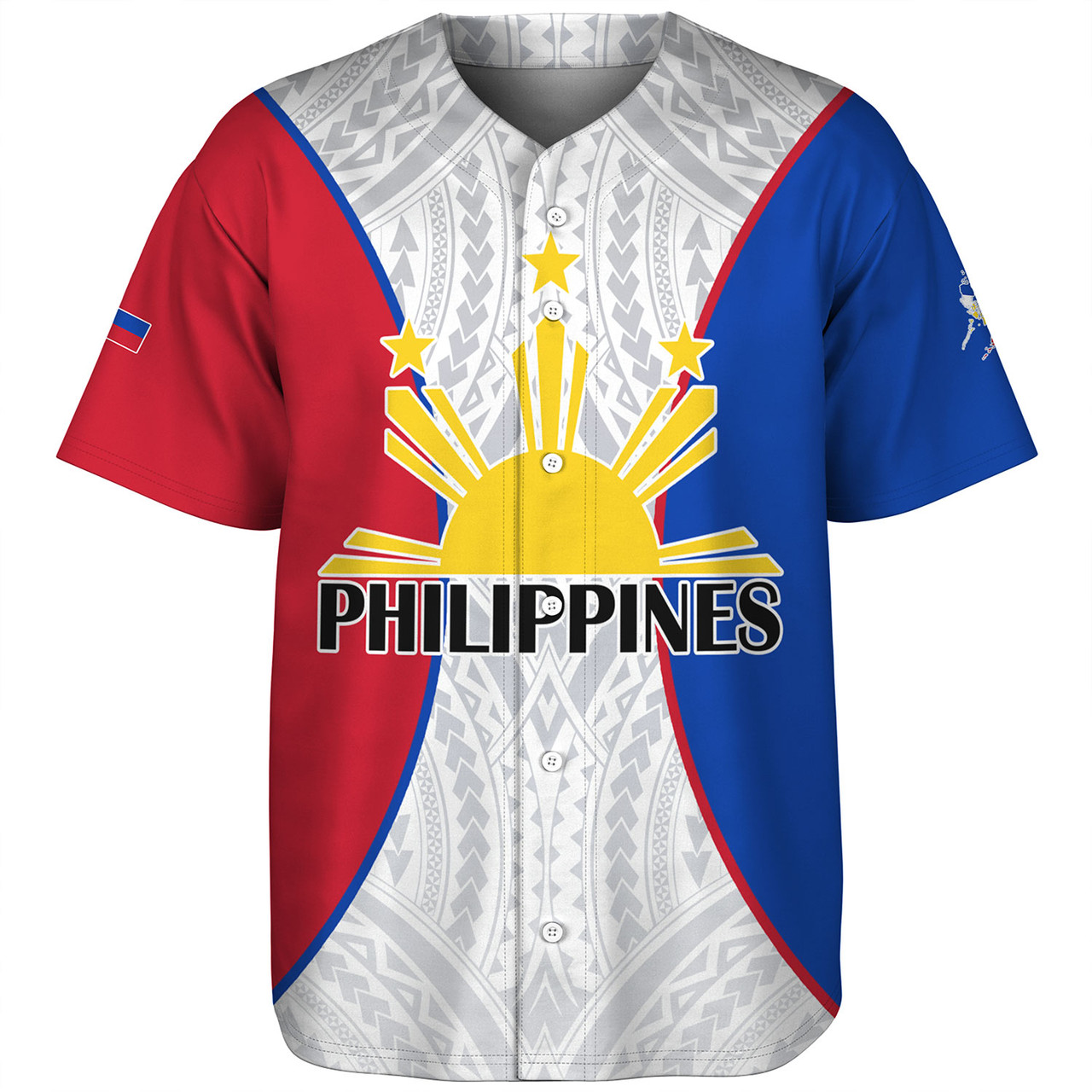 Philippines Filipinos Custom Personalised Baseball Shirt Flag Color Special Style