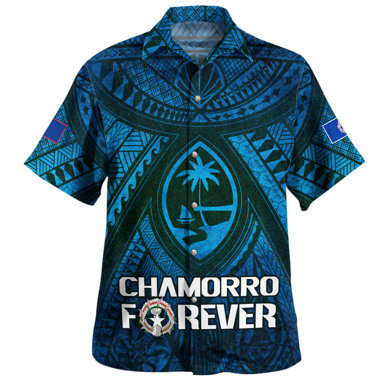Guam Custom Personalised Hawaiian Shirt Mariana Islands Chamorro Forever Style