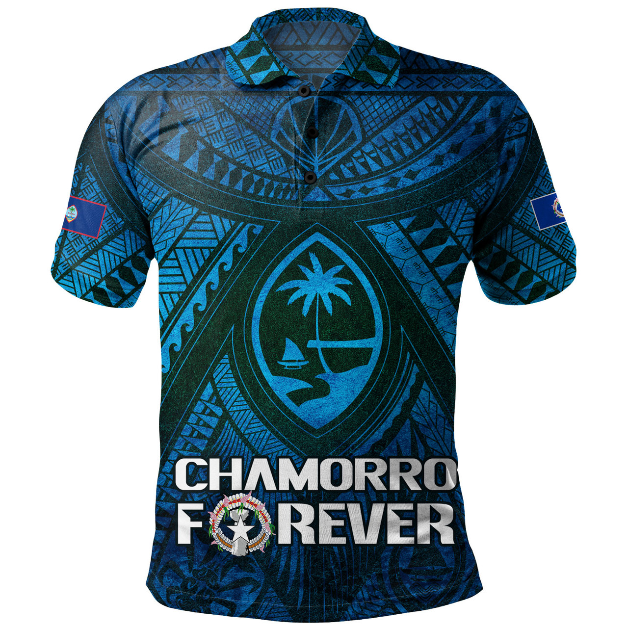 Guam Custom Personalised Polo Shirt Mariana Islands Chamorro Forever Style