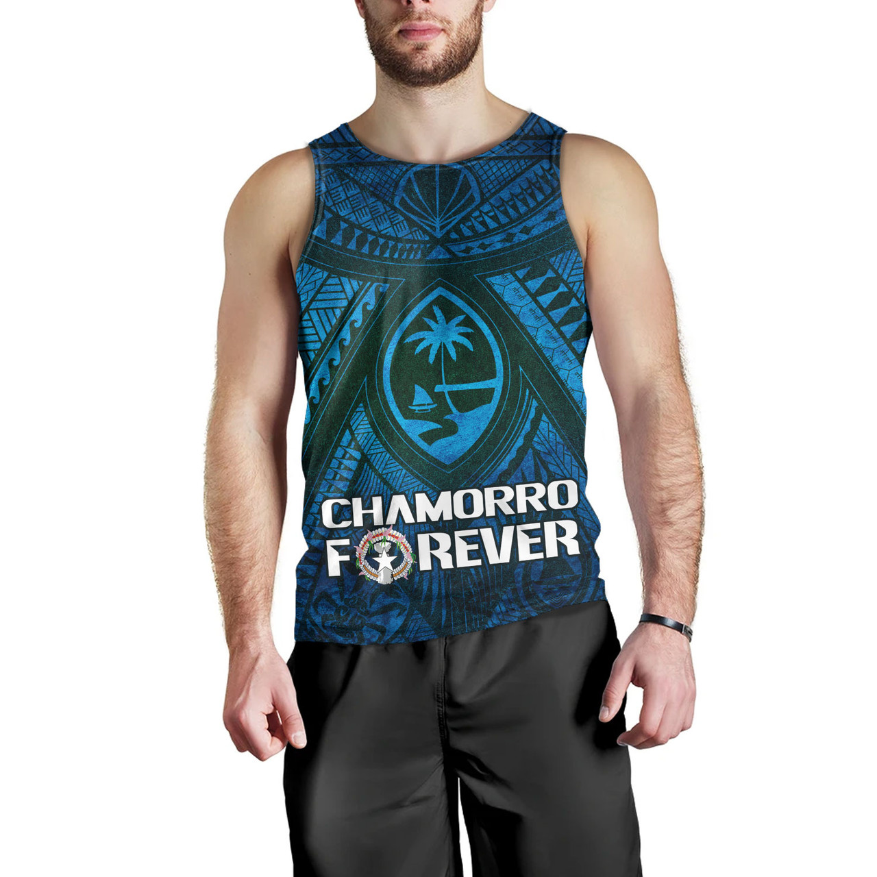 Guam Custom Personalised Tank Top Mariana Islands Chamorro Forever Style