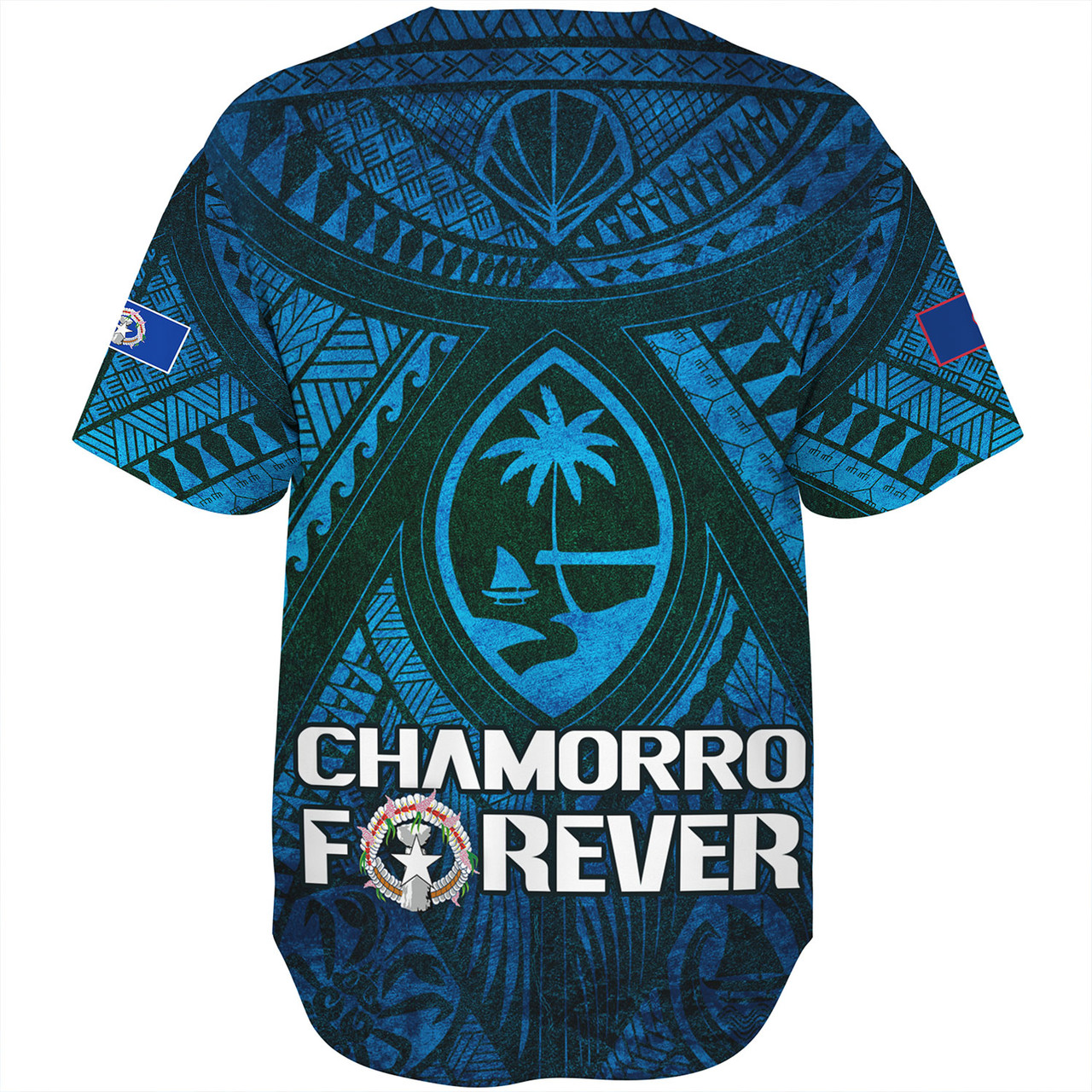 Guam Custom Personalised Baseball Shirt Mariana Islands Chamorro Forever Style