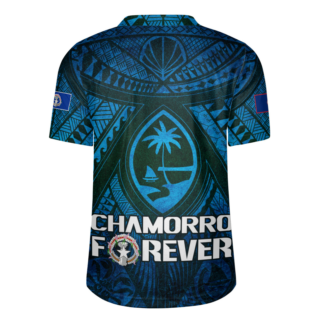 Guam Custom Personalised Rugby Jersey Mariana Islands Chamorro Forever Style