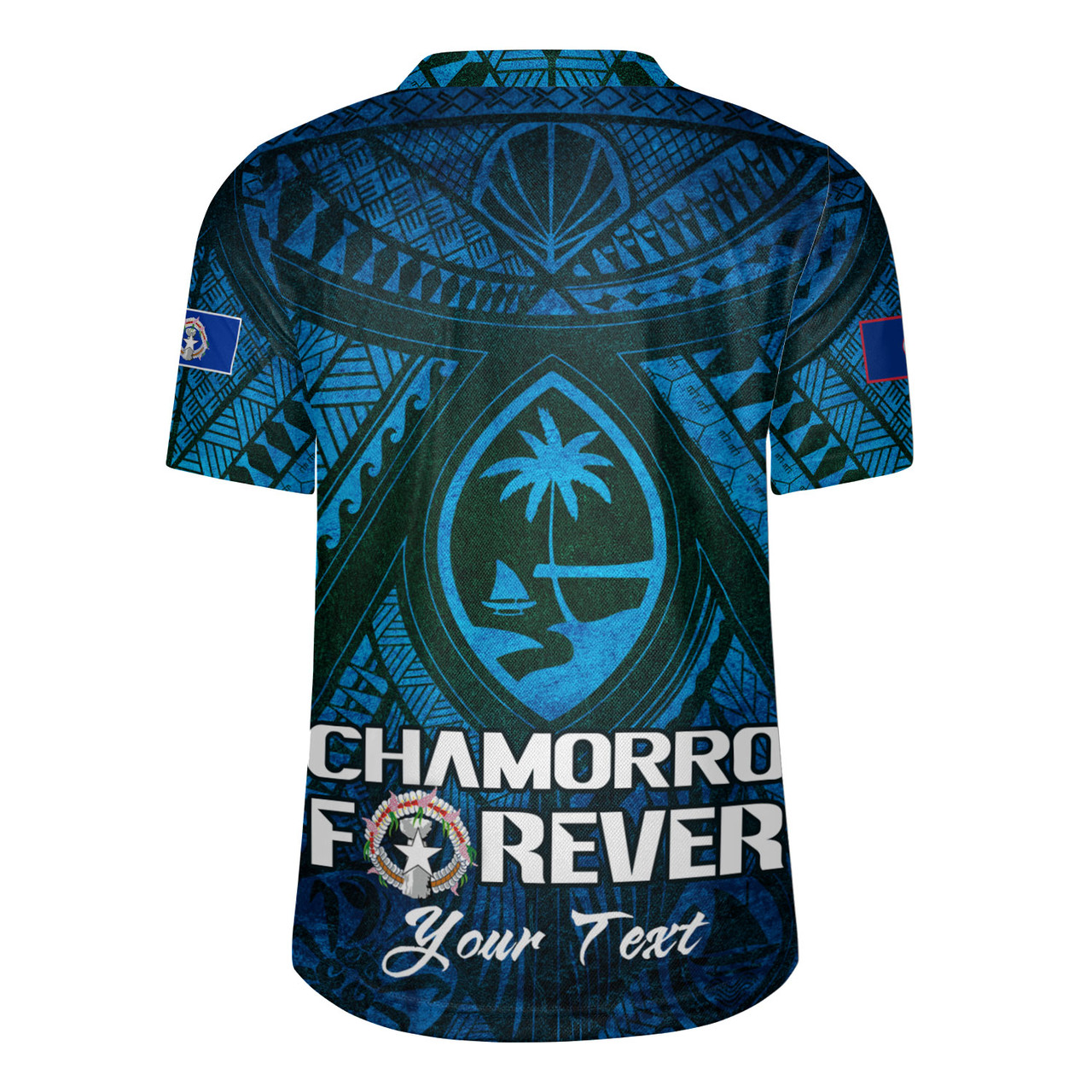Guam Custom Personalised Rugby Jersey Mariana Islands Chamorro Forever Style