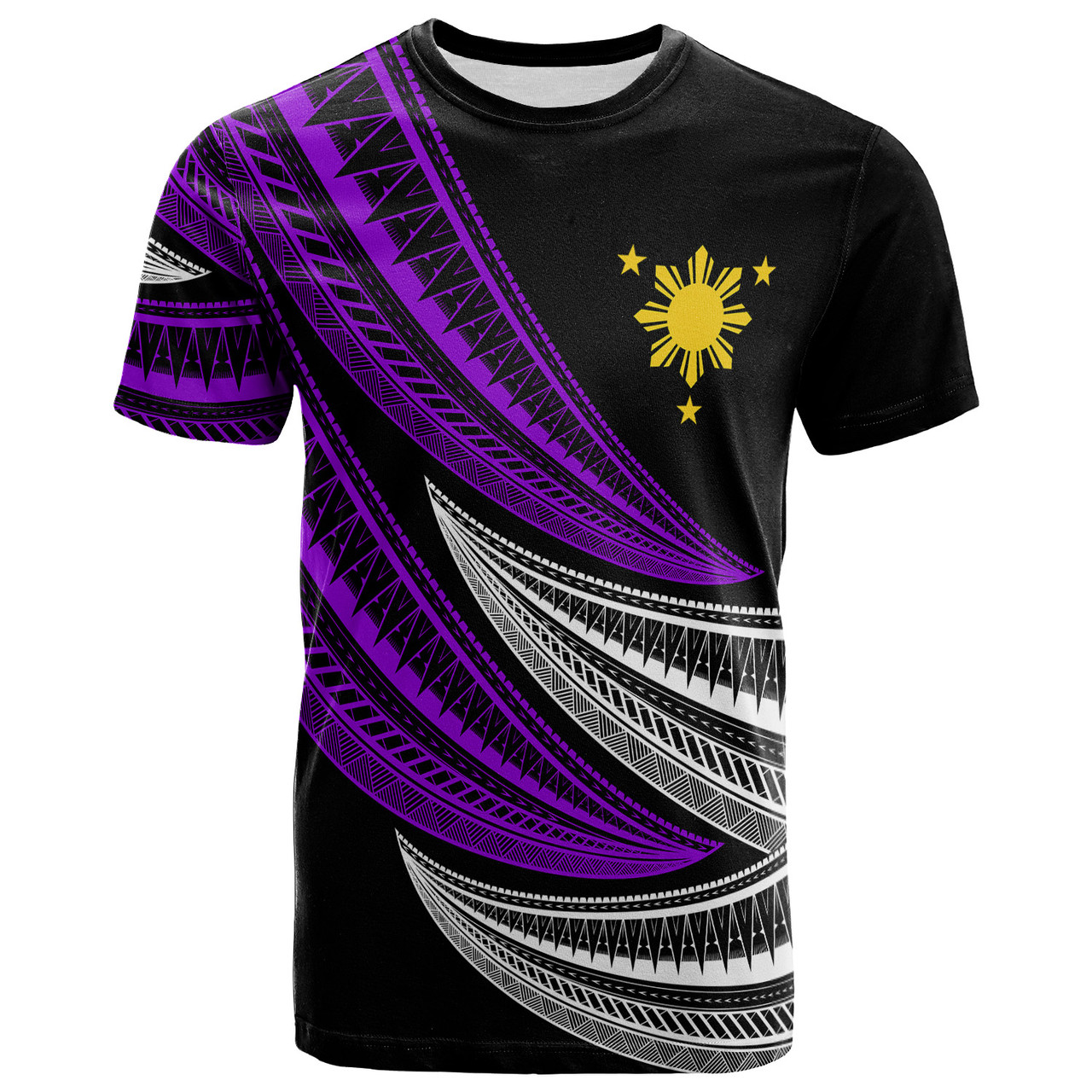 Philippines Filipinos Custom Personalised T-shirt - Wave Pattern Alternating