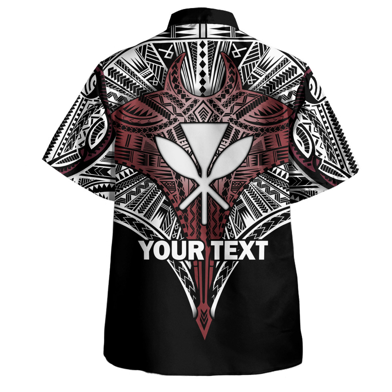 Hawaii Custom Personalised Hawaiian Shirt Tribal Patterns Manta Ray Tatau Style