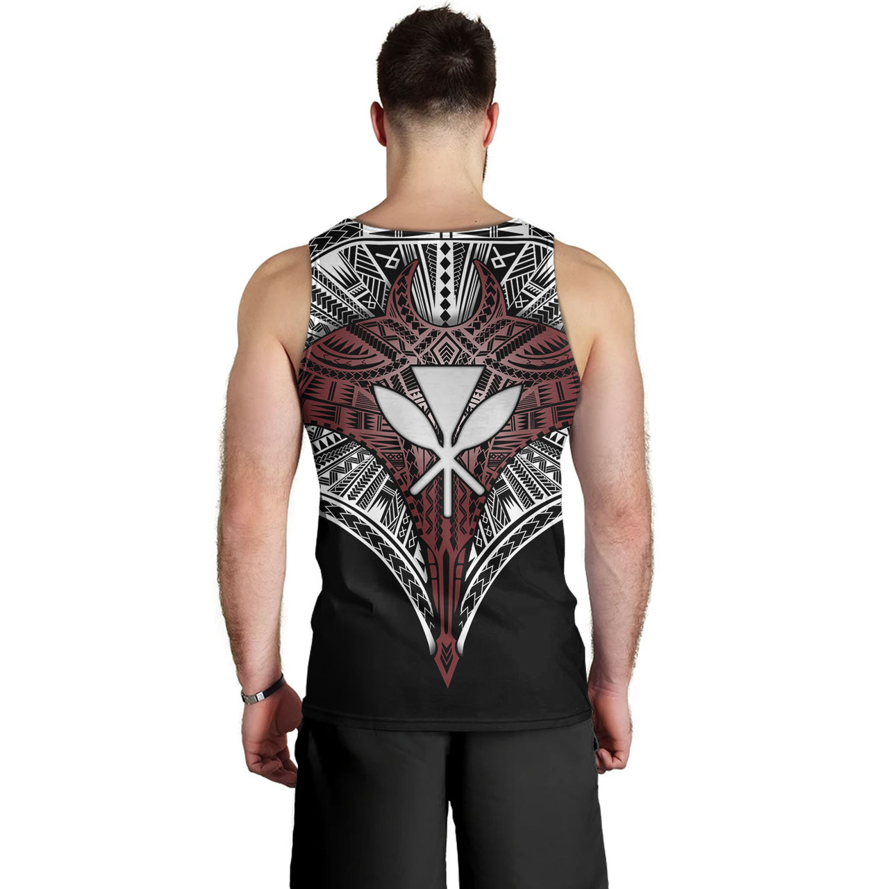 Hawaii Custom Personalised Tank Top Tribal Patterns Manta Ray Tatau Style