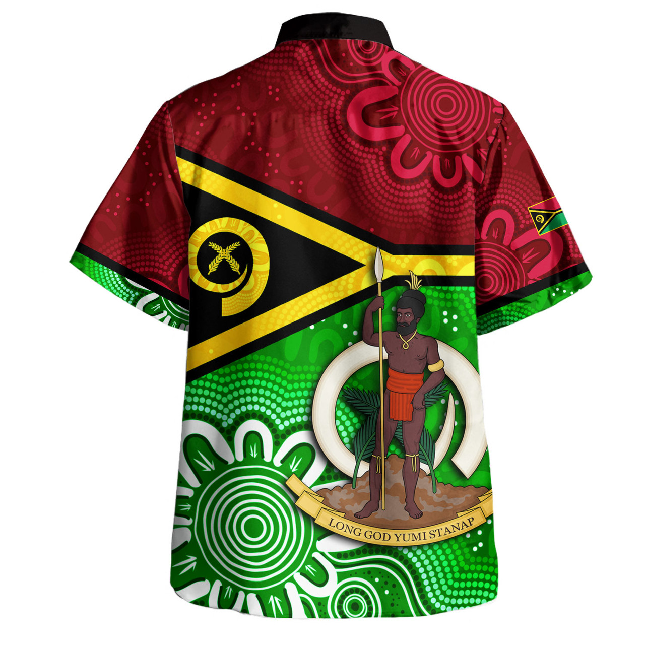 Vanuatu Custom Personalised Hawaiian Shirt Vanuatu Seal With Aboriginal Patterns Style