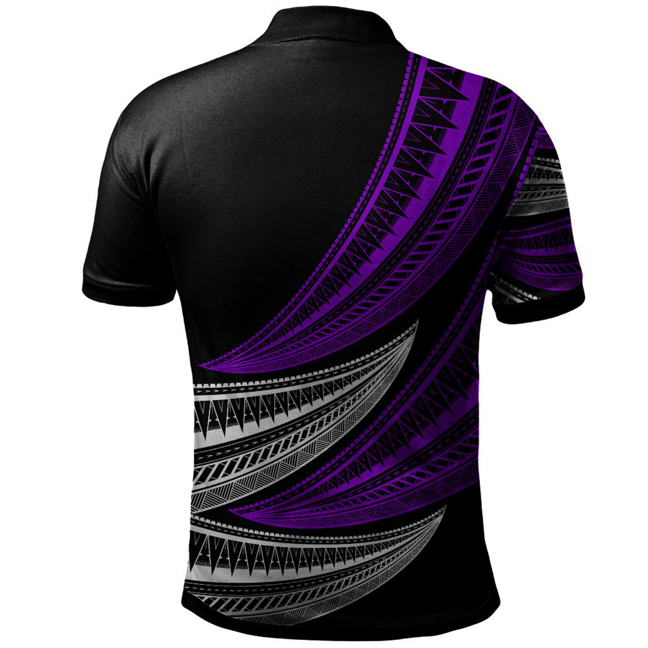 Samoa Custom Personalised Polo Shirt -  Wave Pattern Alternating