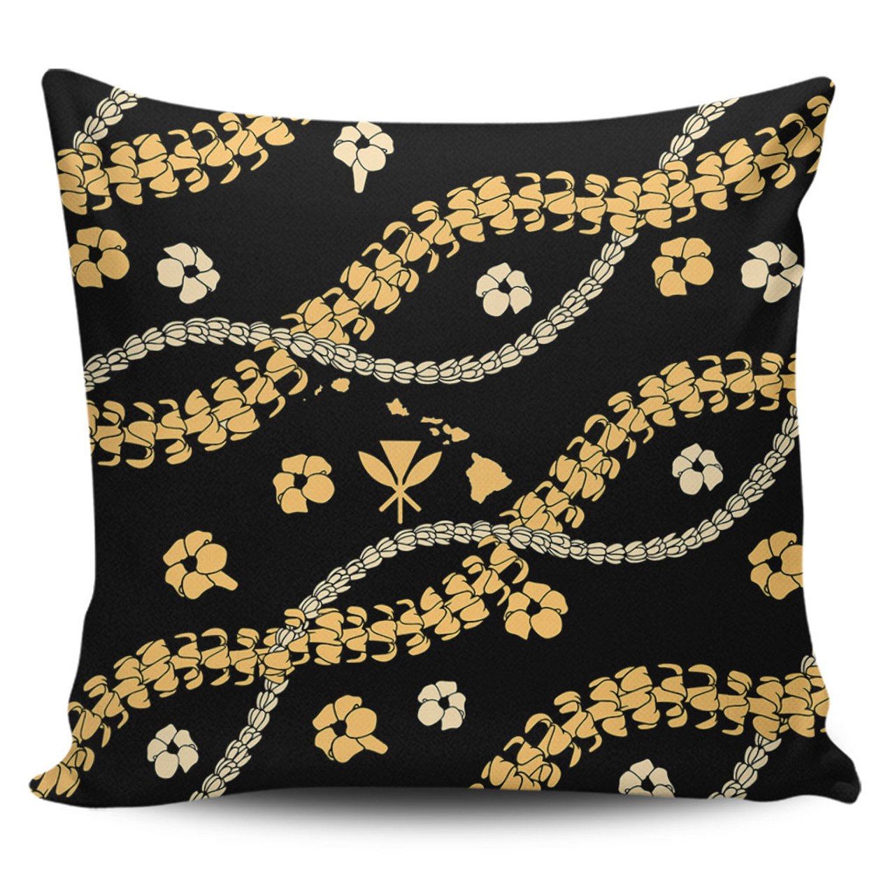 Hawaii Pillow Cover Curve Floral Lei