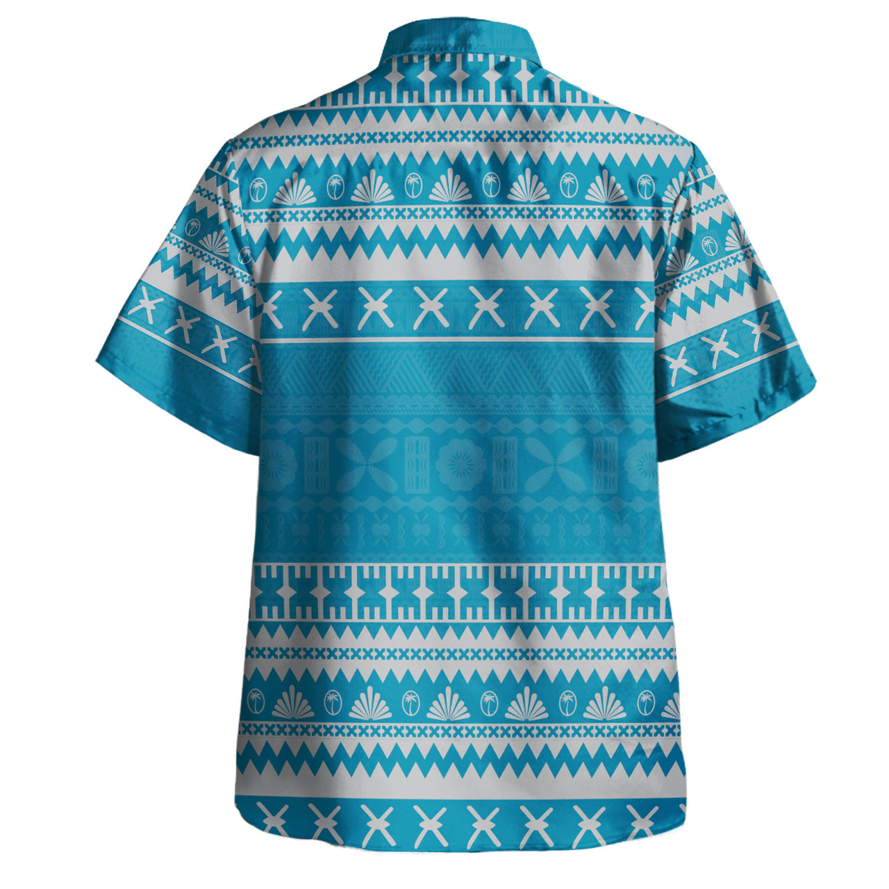 Fiji Hawaiian Shirt Fijian Masi Pattern Palm Style