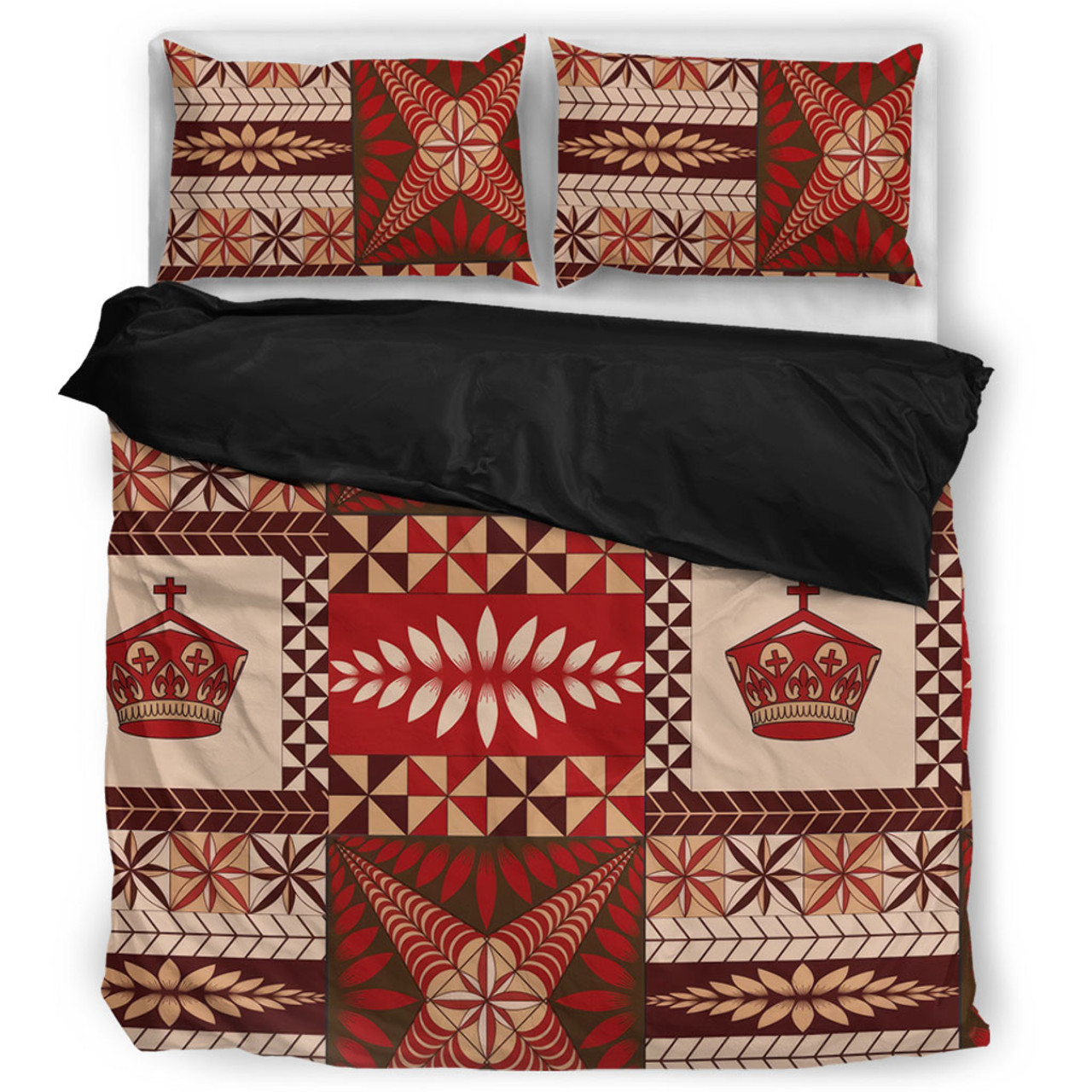 Tonga Bedding Set Ngatu Pattern