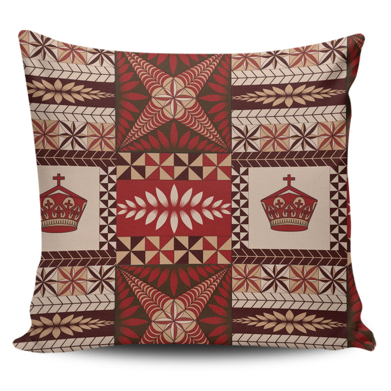 Tonga Pillow Cover Ngatu Pattern