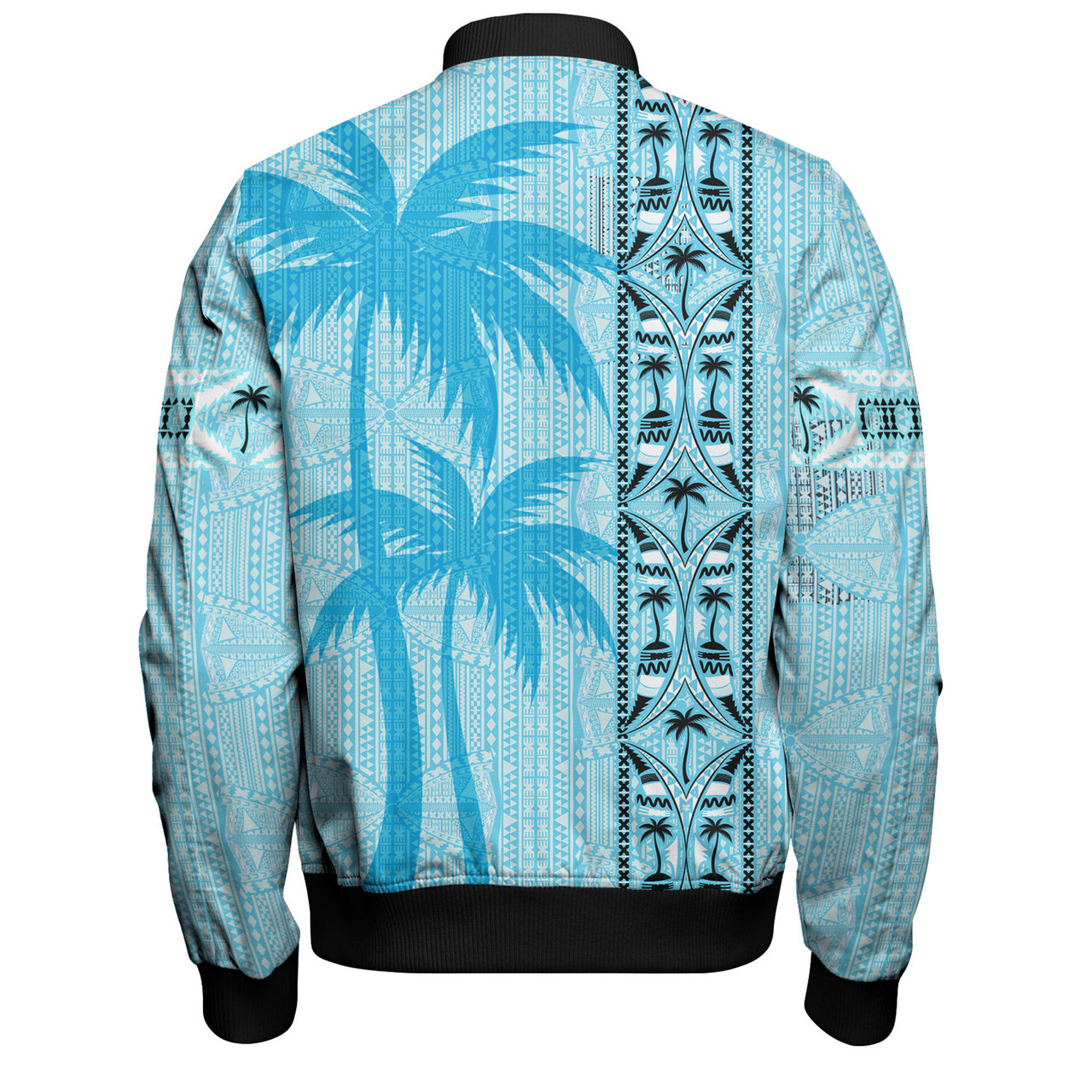 Fiji Bomber Jacket Bula Vinaka Tapa Palms Designs