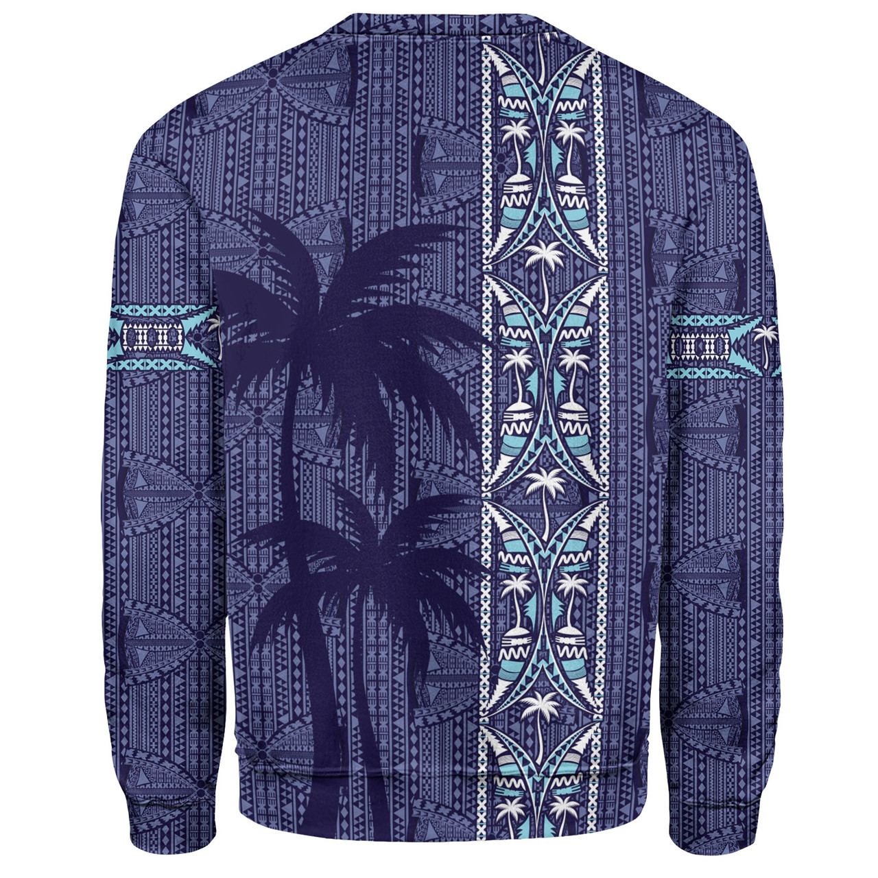 Fiji Sweatshirt Bula Vinaka Tapa Palms Designs