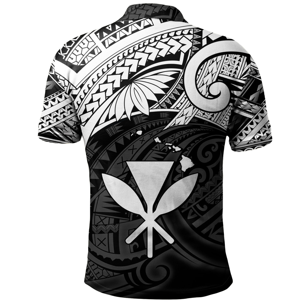 Hawaii Polo Shirt Kanaka Maoli Map Polynesian Tatau