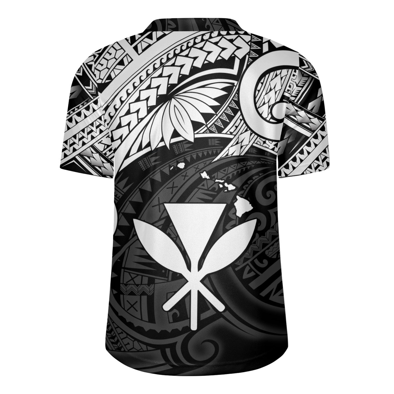 Hawaii Rugby Jersey Kanaka Maoli Map Polynesian Tatau