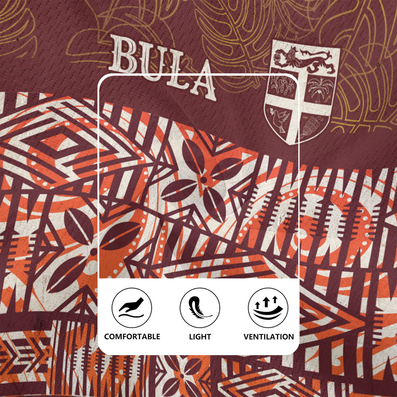 Fiji Rugby Jersey Bula Fiji Wear Vintage Style