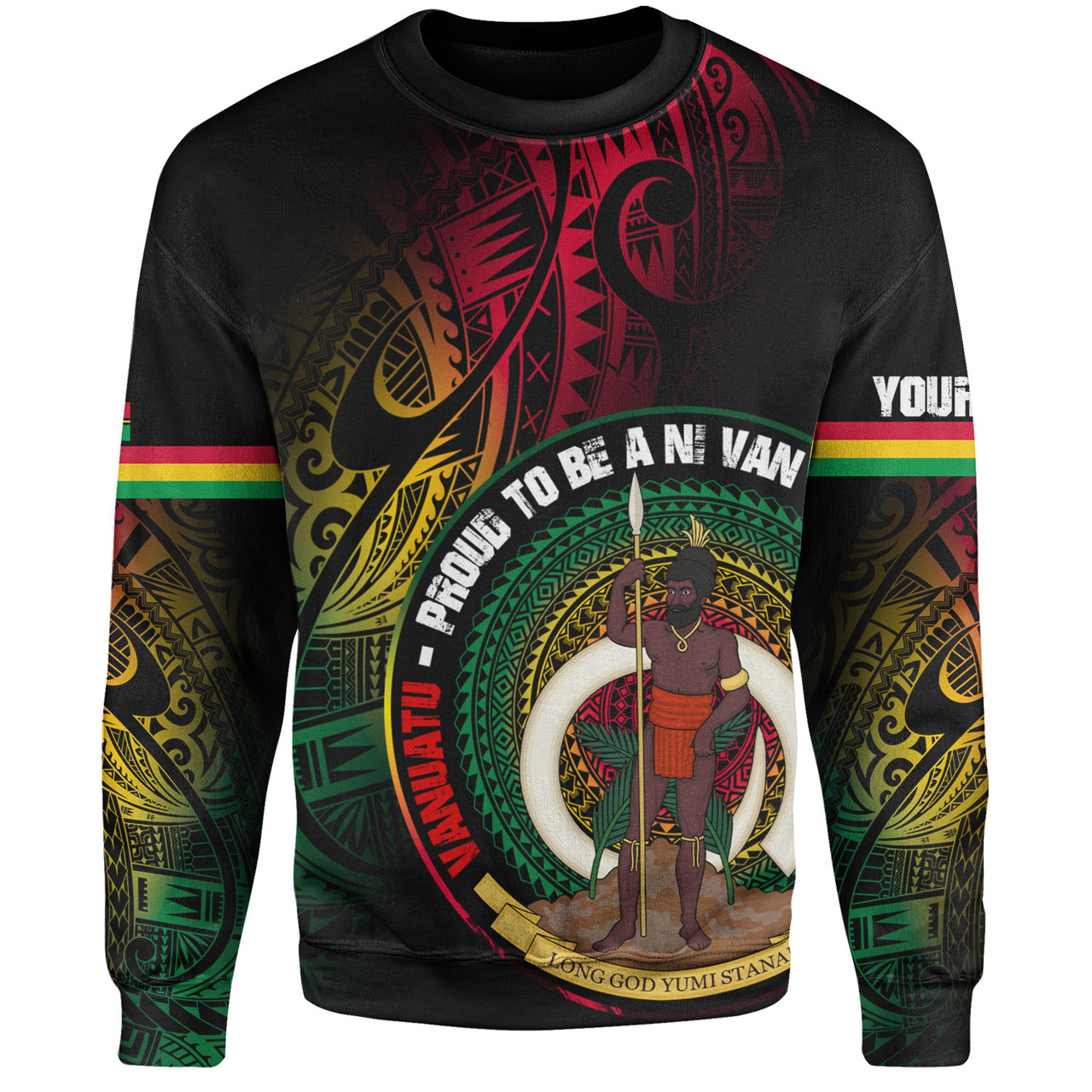 Vanuatu Sweatshirt Custom Vanuatu Proud To Be A Ni Van Design