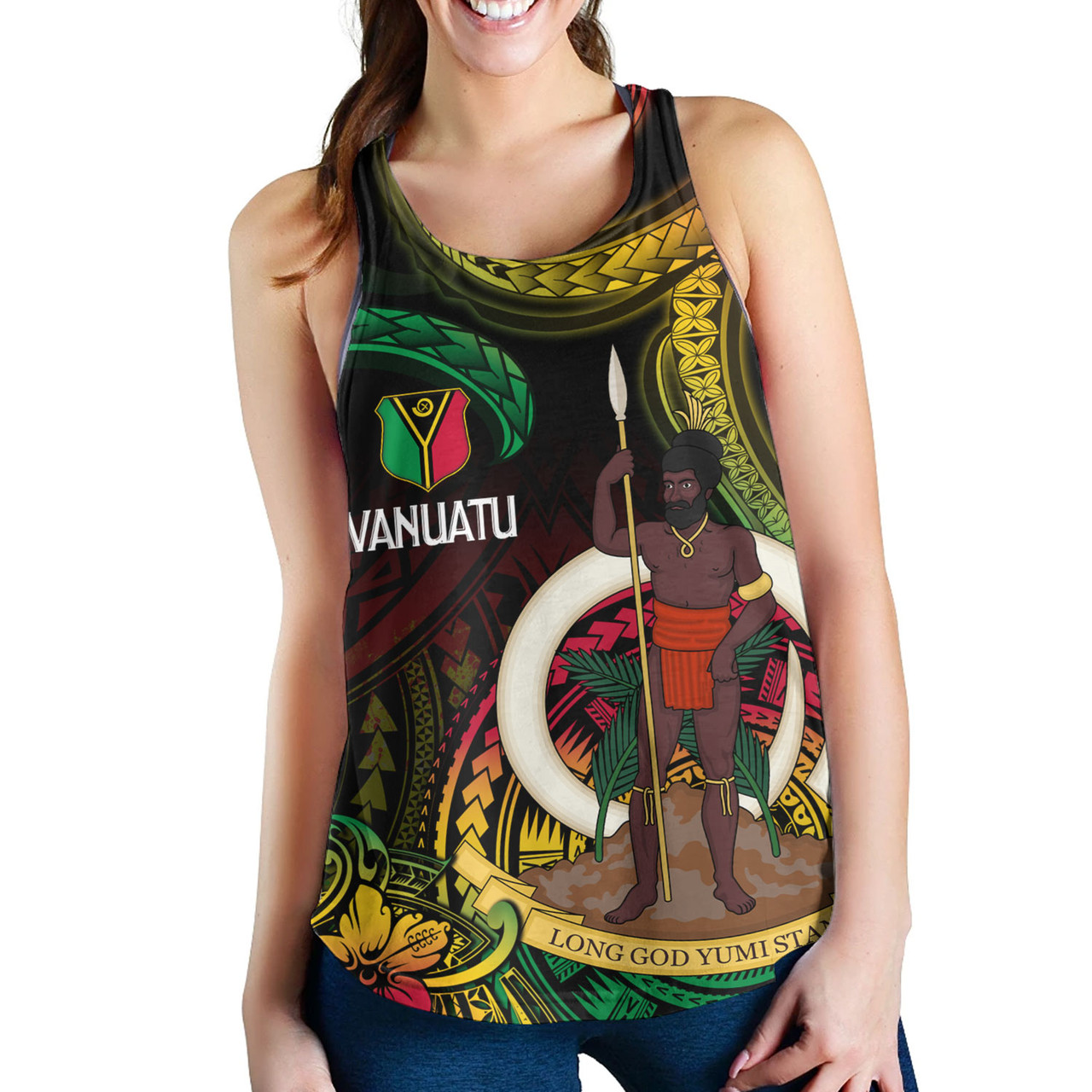 Vanuatu Women Tank Custom Special Style