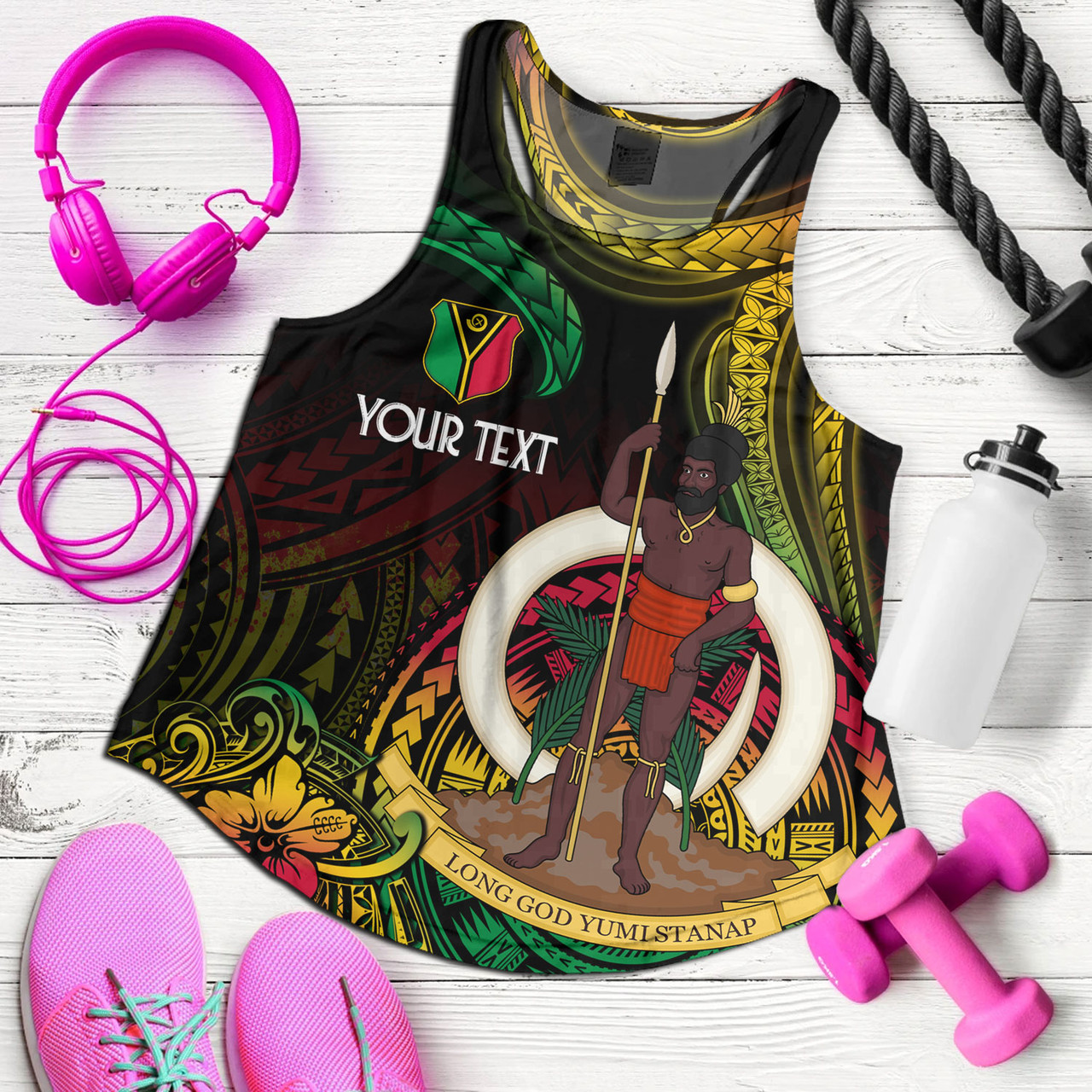 Vanuatu Women Tank Custom Special Style