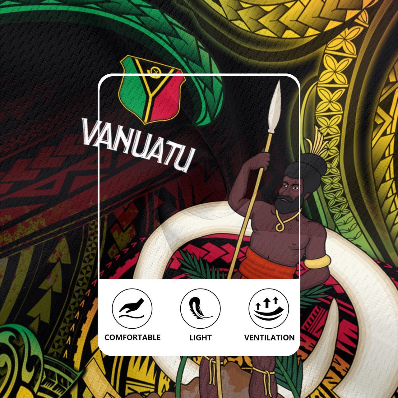 Vanuatu Rugby Jersey Custom Special Style