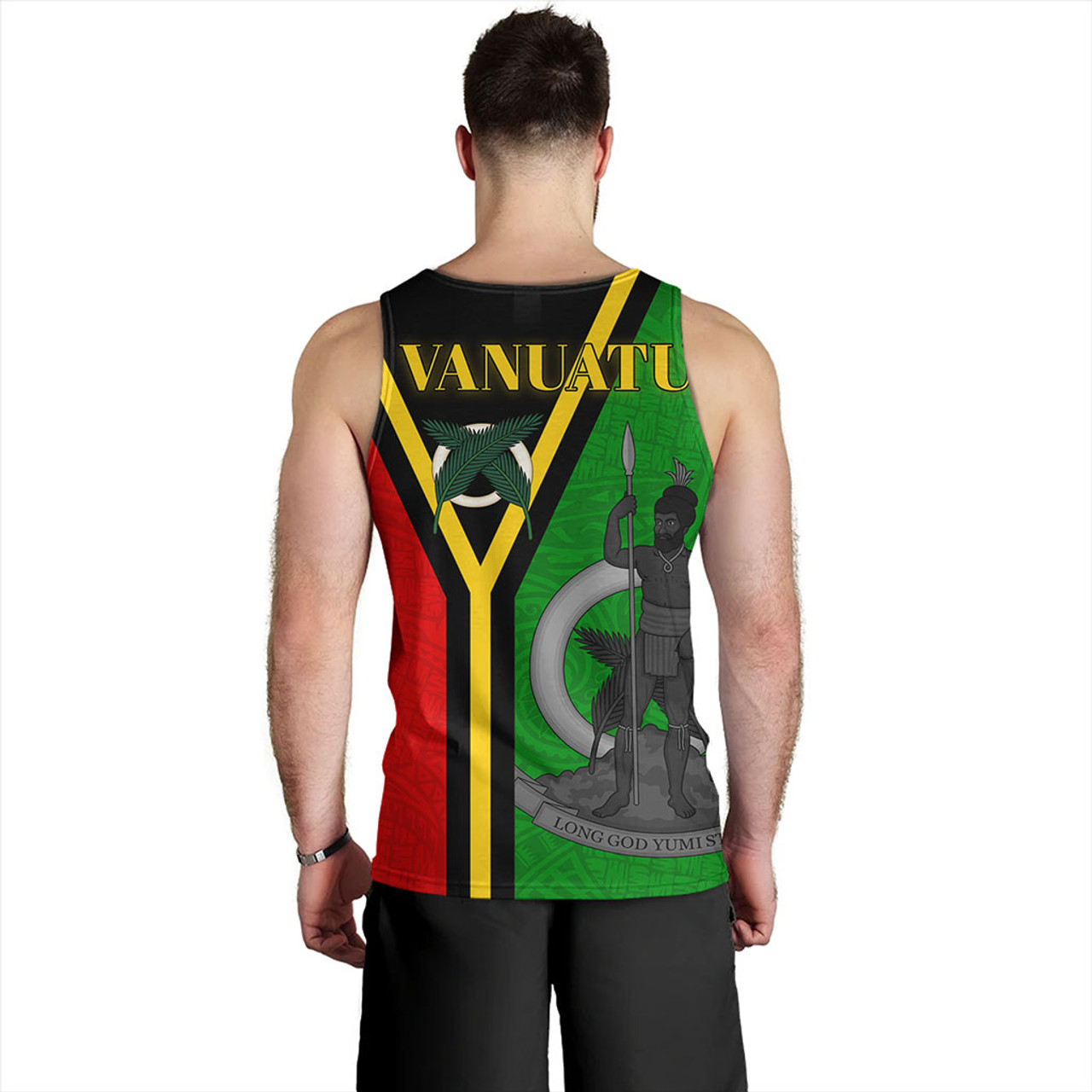 Vanuatu Tank Top Melanesia Flag Design