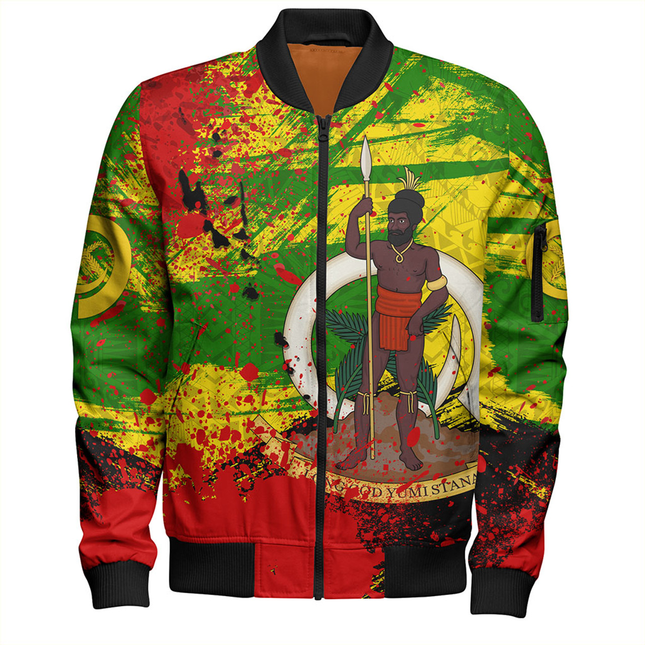 Vanuatu Bomber Jacket Tribal Grunge Style