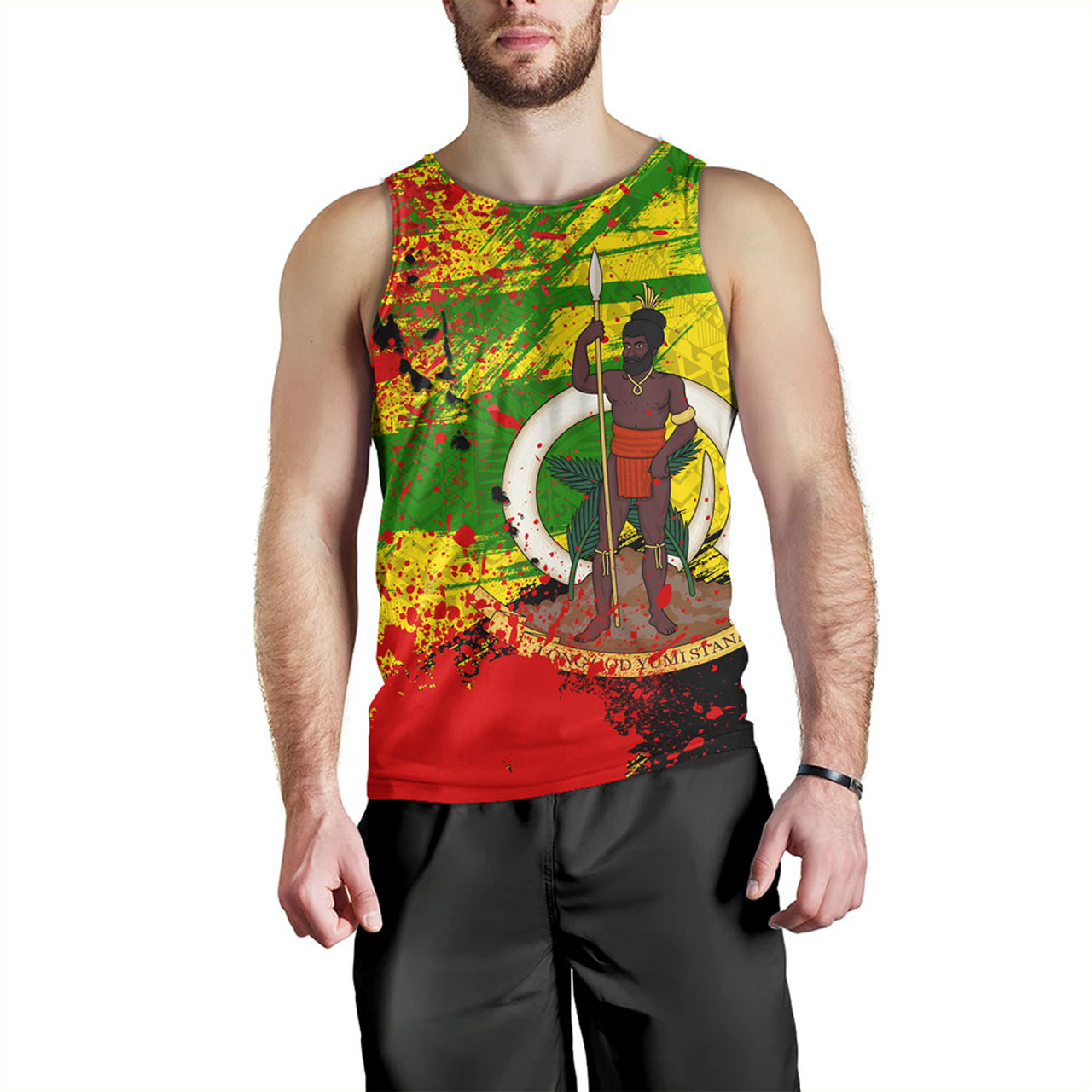 Vanuatu Tank Top Tribal Grunge Style