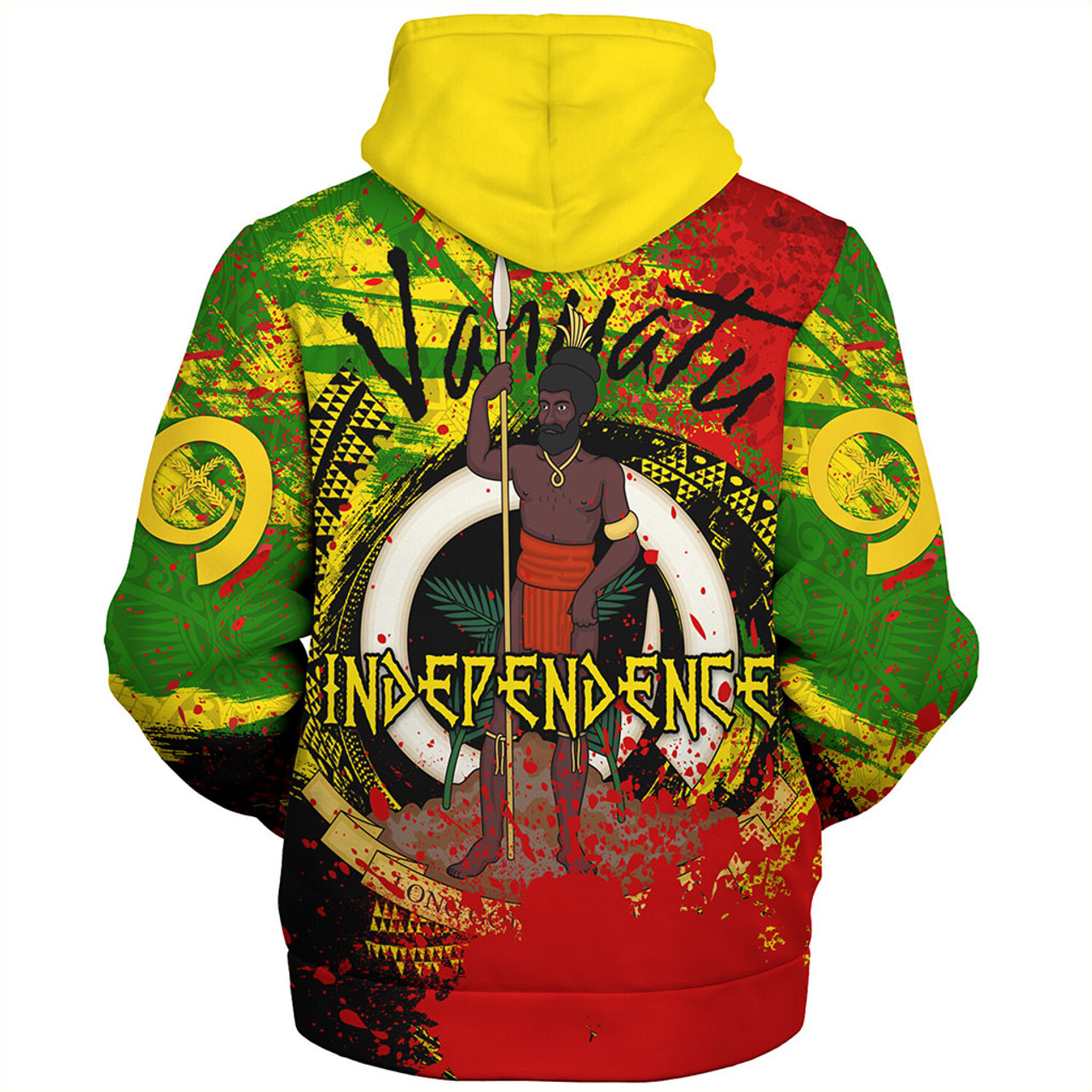 Vanuatu Sherpa Hoodie Tribal Grunge Style