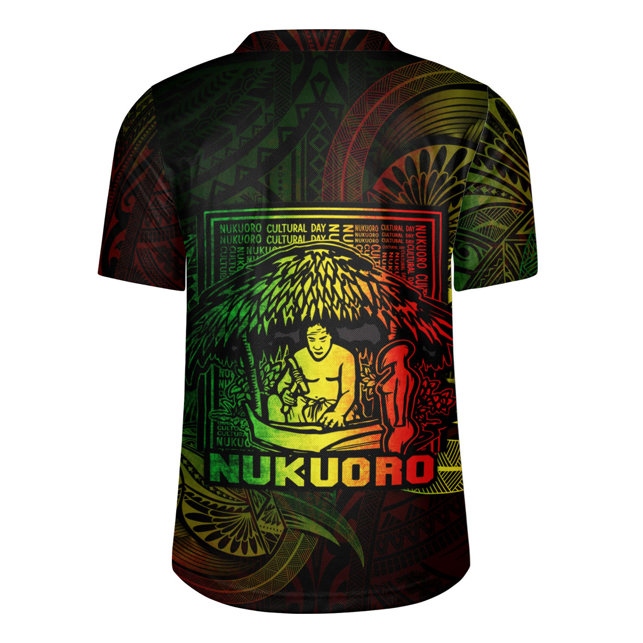 Federated States Of Micronesia Rugby Jersey Custom Nukuoro Atoll Cultural Tribal Pattern