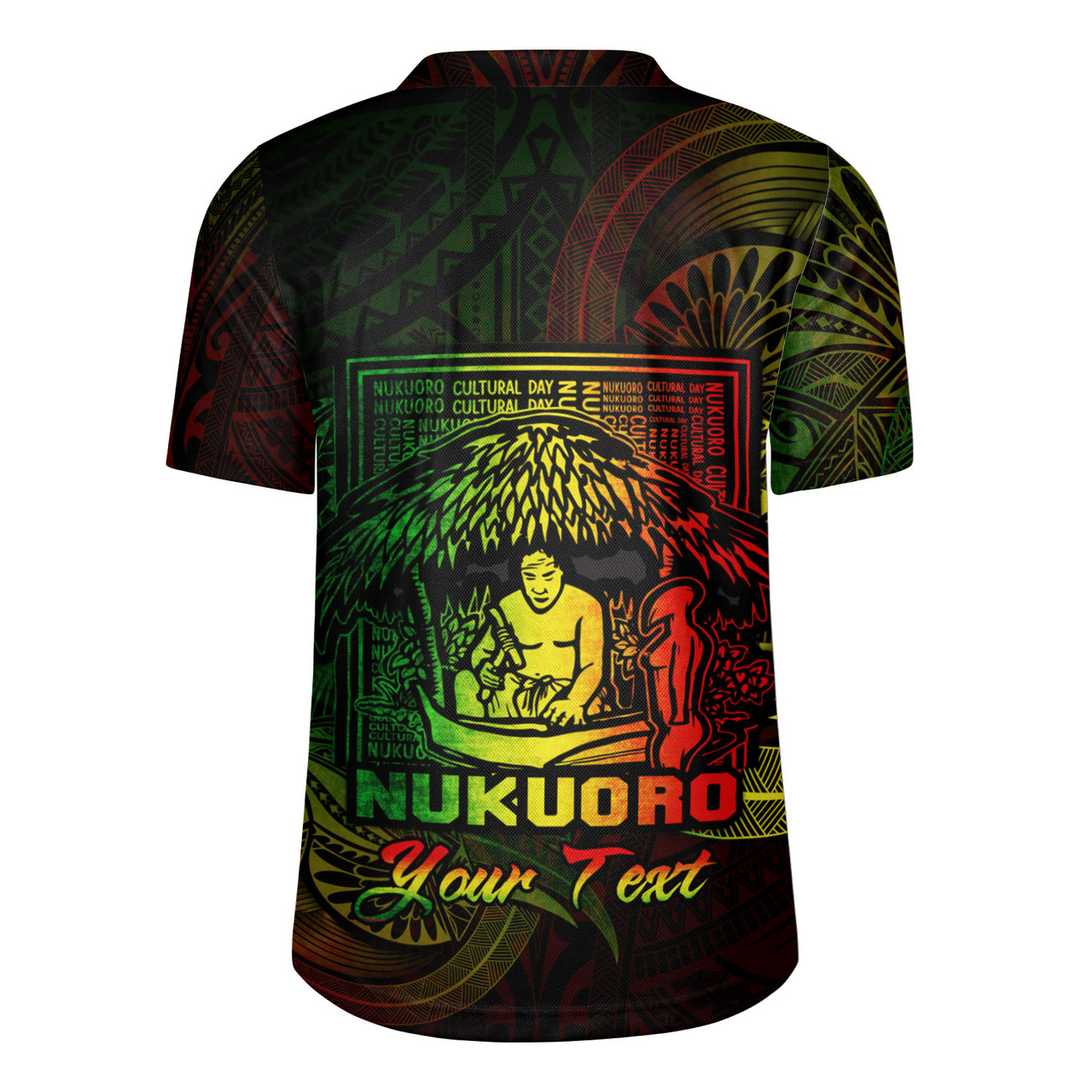 Federated States Of Micronesia Rugby Jersey Custom Nukuoro Atoll Cultural Tribal Pattern