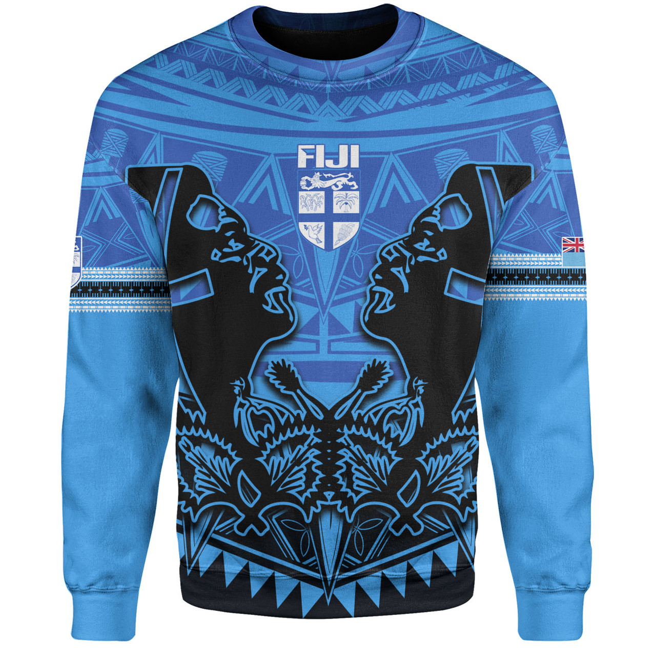 Fiji Sweatshirt Fiji Bati Masi Tapa Style