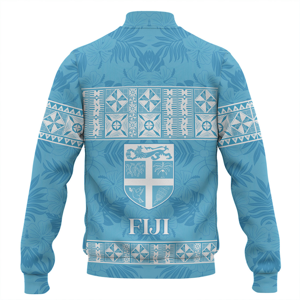 Fiji Baseball Jacket Custom Traditional Fijian Masi Pink Color