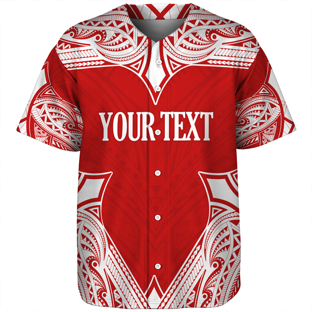 Tonga Baseball Shirt - Custom Coat Of Arms With Patterns Flag Color