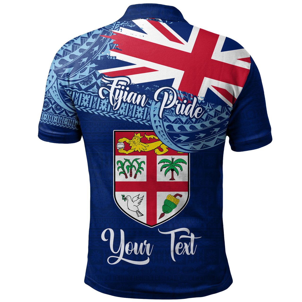 Fiji Polo Shirt - Custom Fijian Pride Masi Patterns