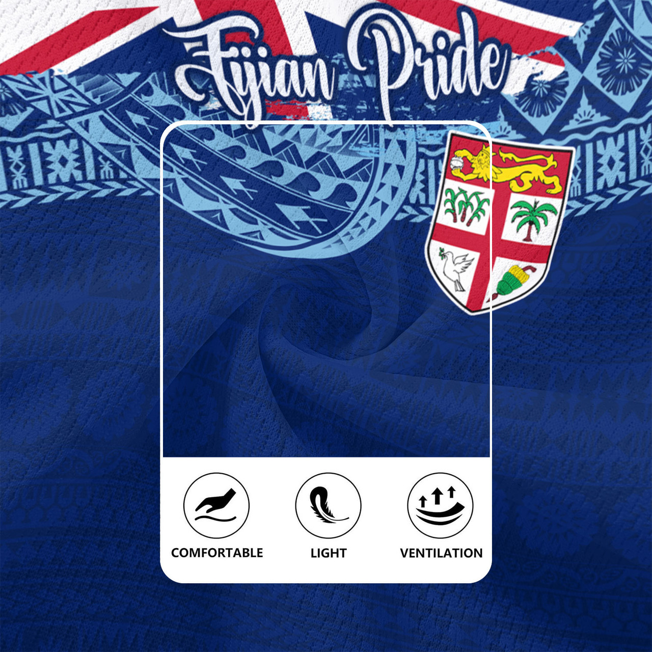 Fiji Rugby Jersey - Custom Fijian Pride Masi Patterns