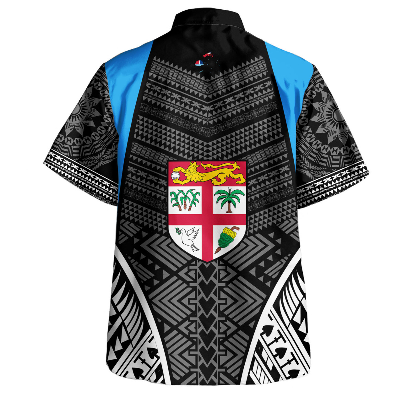 Fiji Hawaiian Shirt - Custom Fijian Tapa Patterns Sport Style