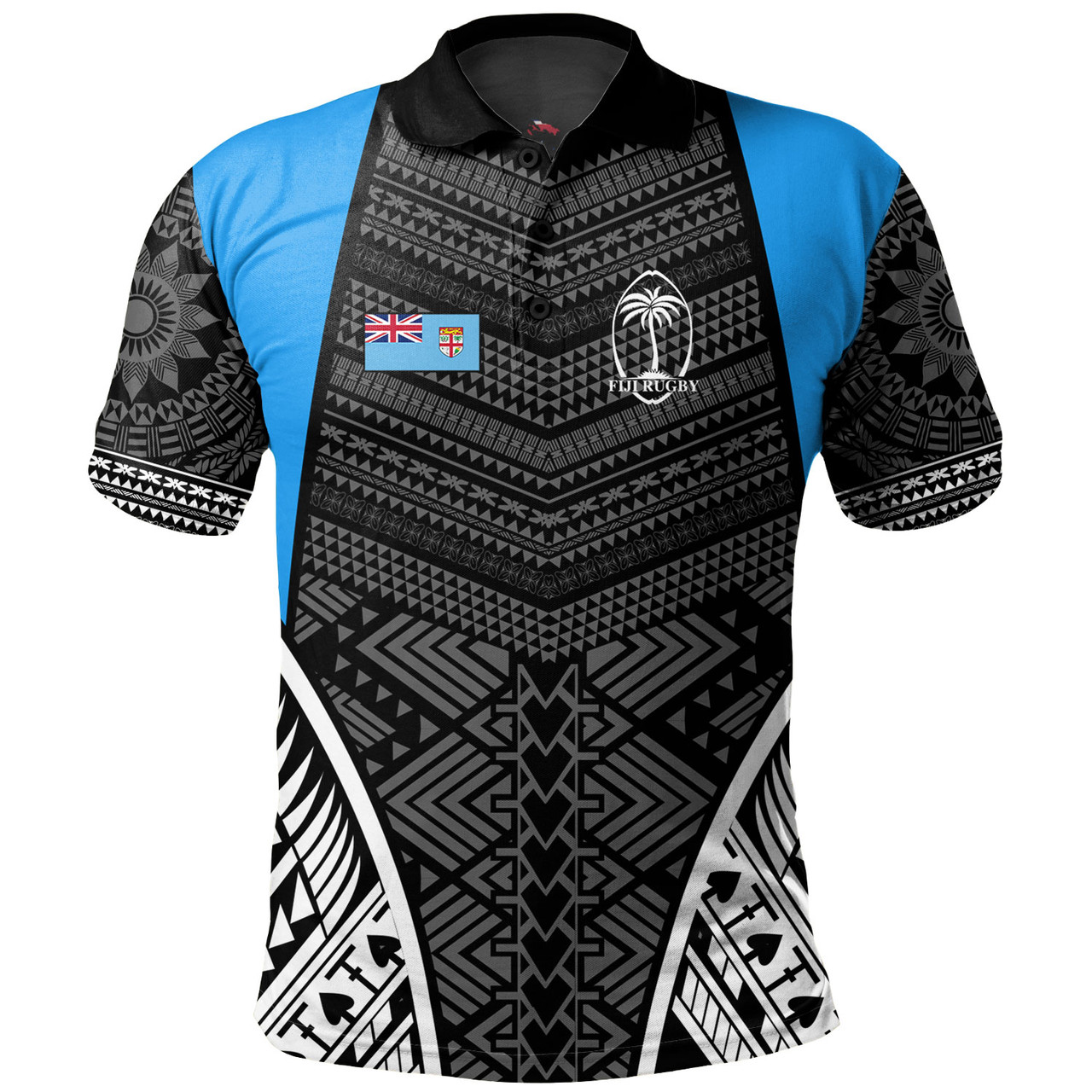 Fiji Polo Shirt - Custom Fijian Tapa Patterns Sport Style