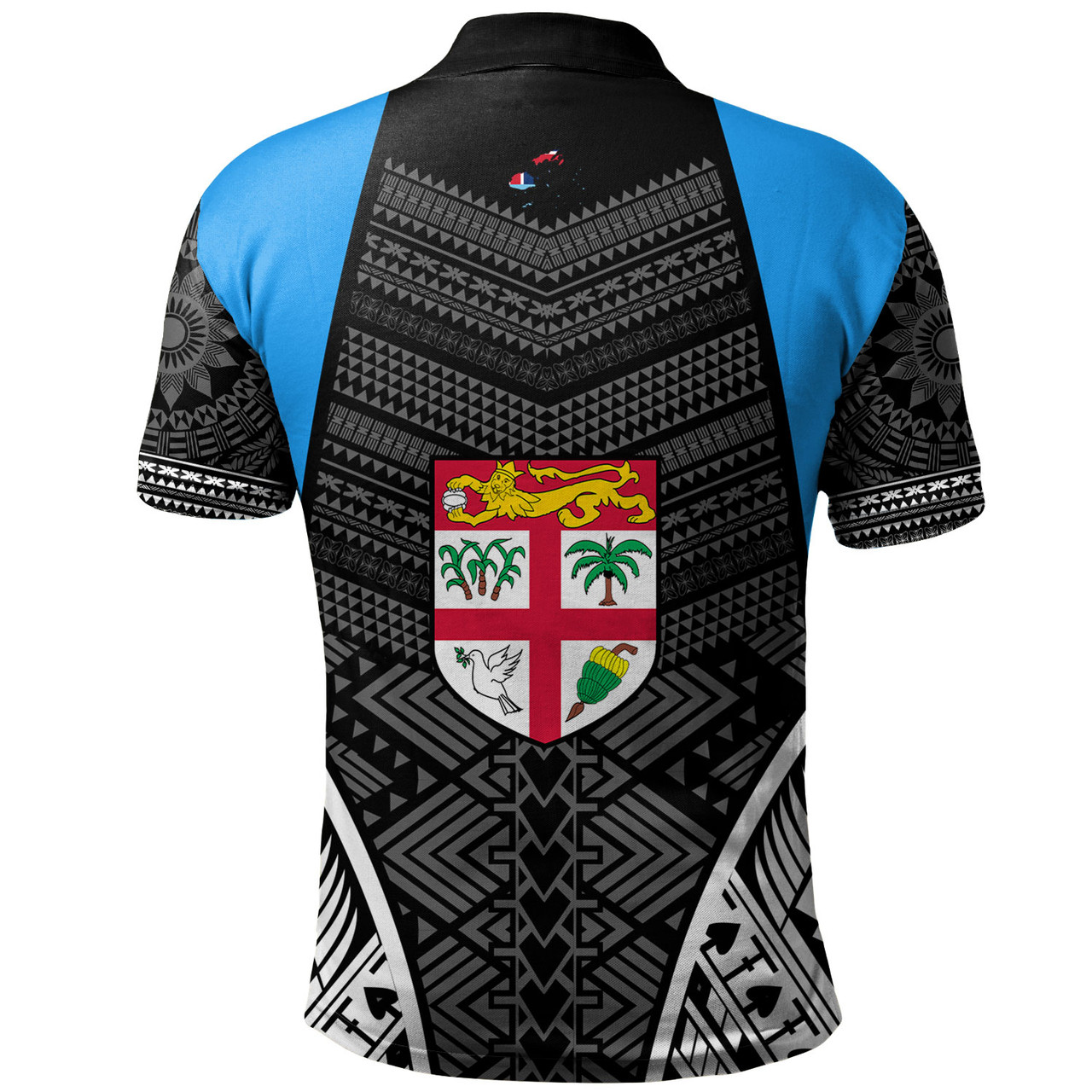 Fiji Polo Shirt - Custom Fijian Tapa Patterns Sport Style