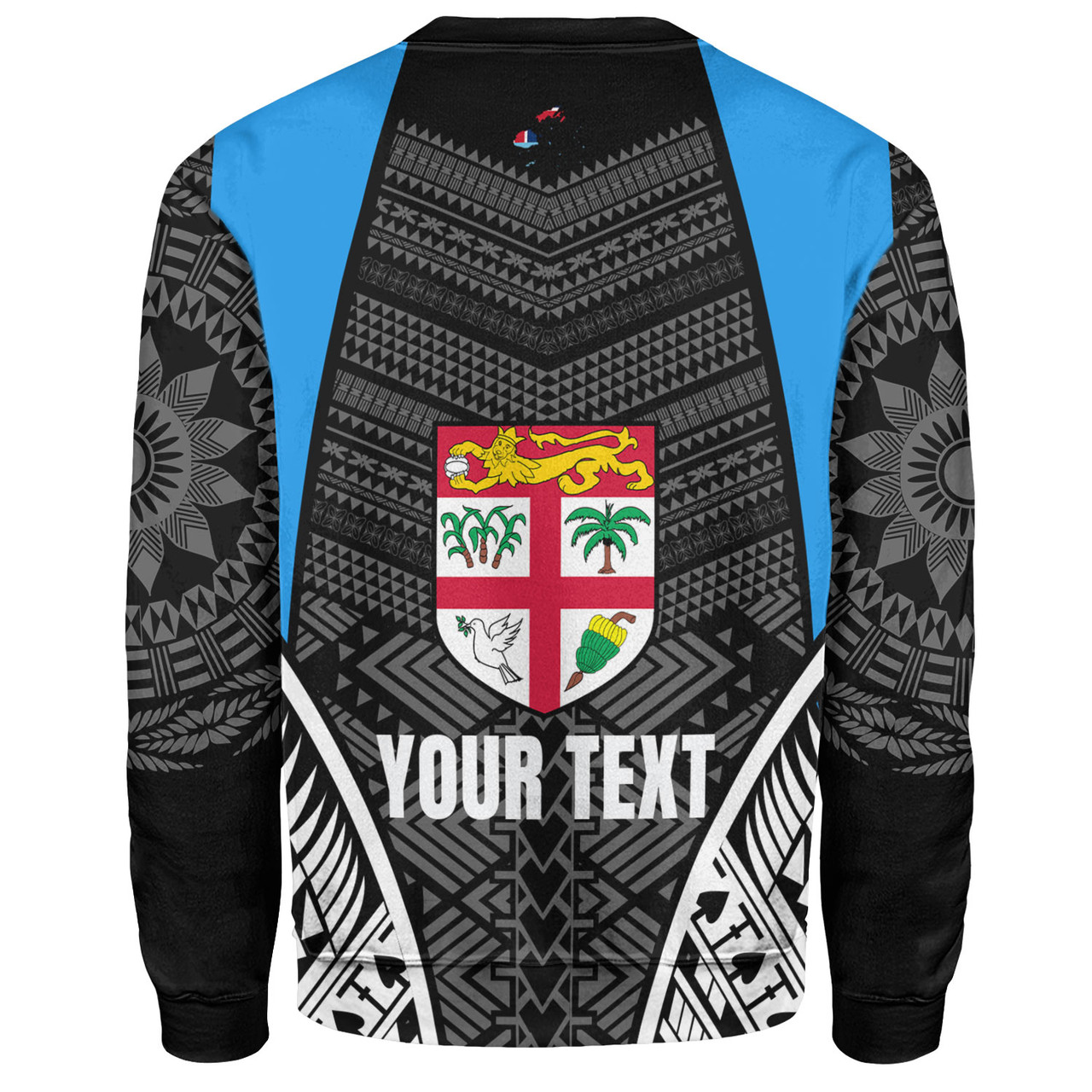 Fiji Sweatshirt - Custom Fijian Tapa Patterns Sport Style