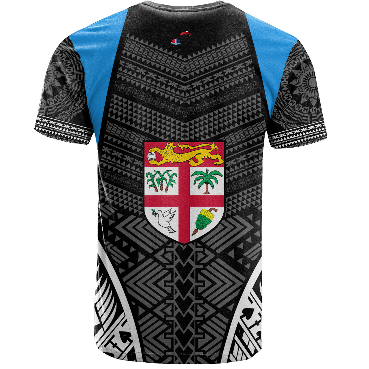 Fiji T-Shirt - Custom Fijian Tapa Patterns Sport Style