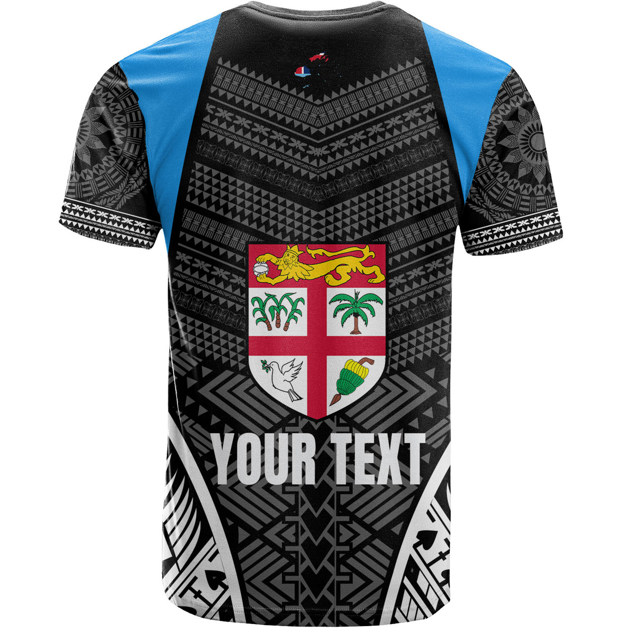 Fiji T-Shirt - Custom Fijian Tapa Patterns Sport Style