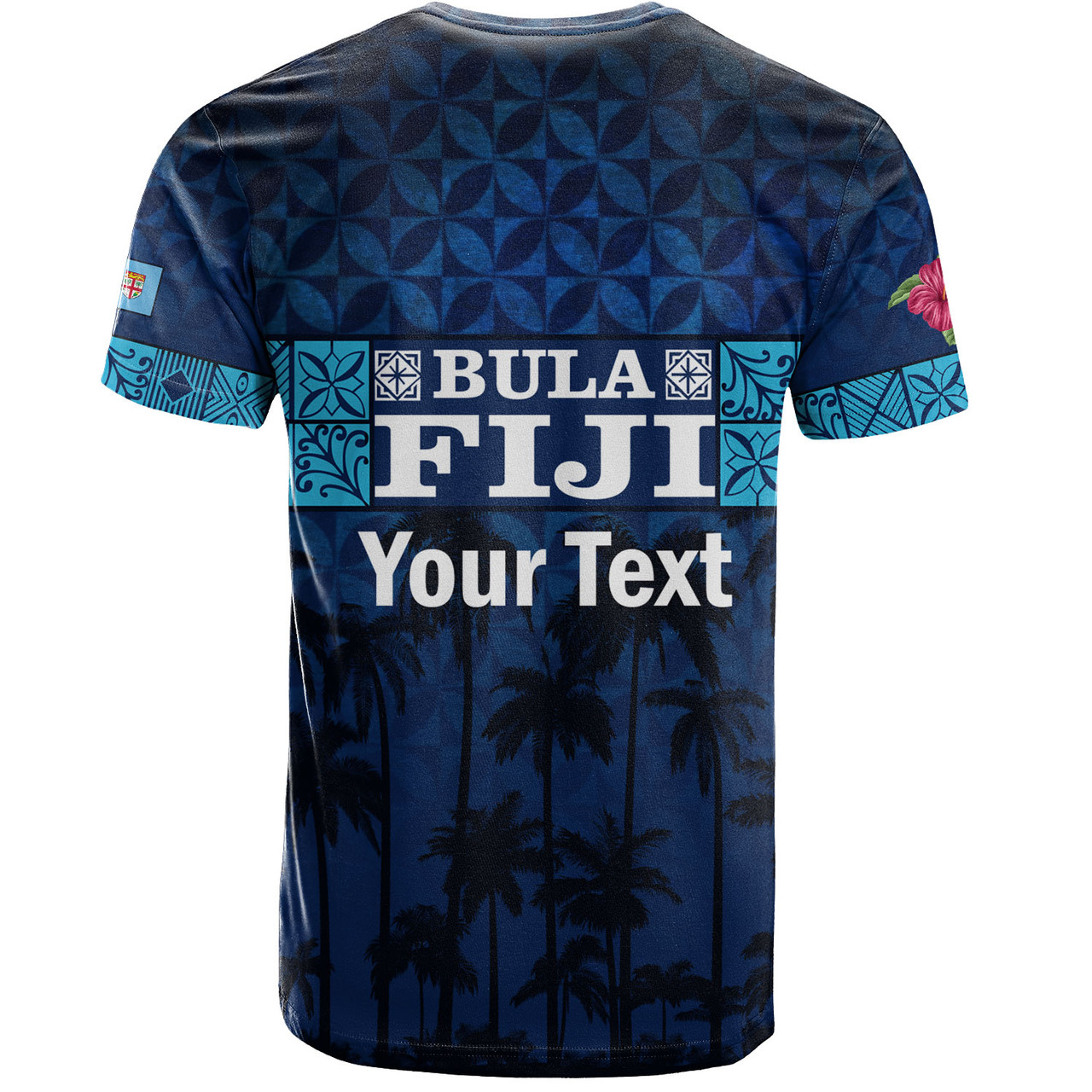 Fiji T-Shirt - Custom Bula Fiji Masi Palm Tree Design
