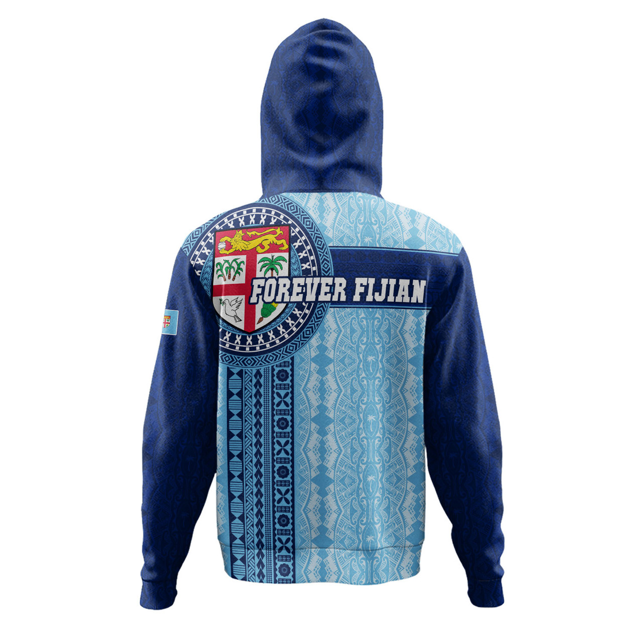 Fiji Hoodie - Custom Forever Fiji Tapa Pattern Design