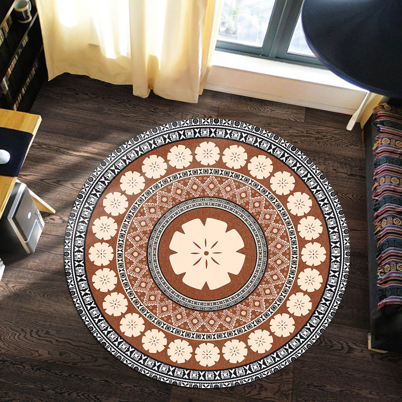 Fiji Round Rug Circle Pattern