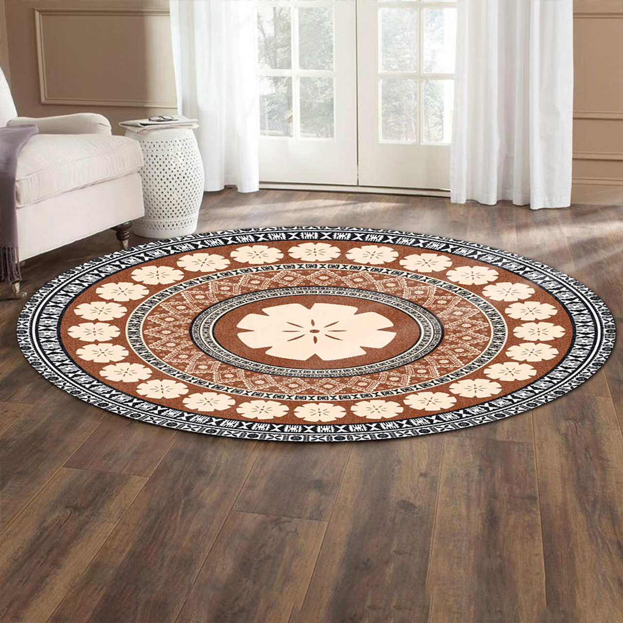 Fiji Round Rug Circle Pattern