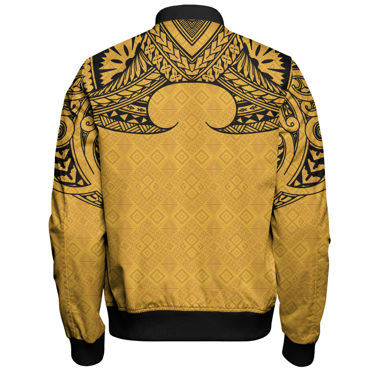 Fiji Bomber Jacket Fijian Masi Pacific Tribal Designs